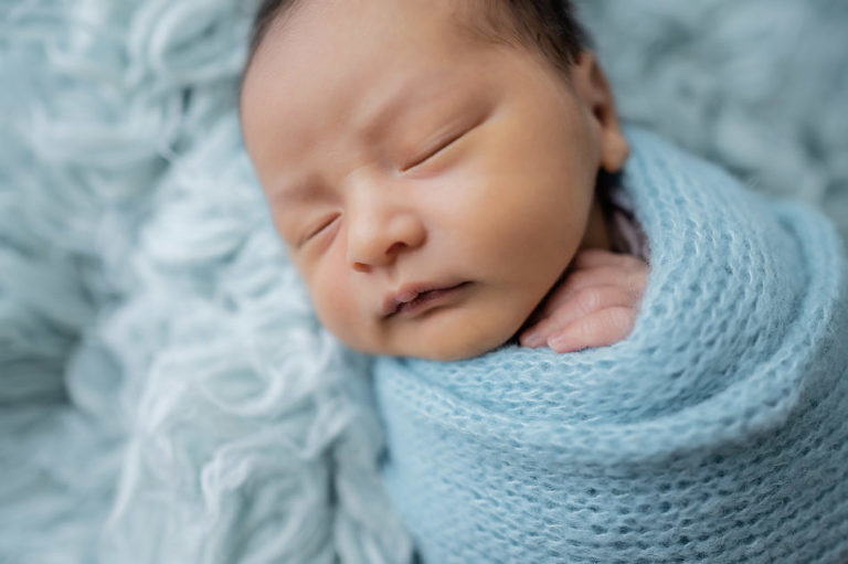 swaddle newborn session