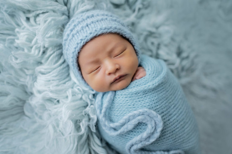 swaddle newborn session