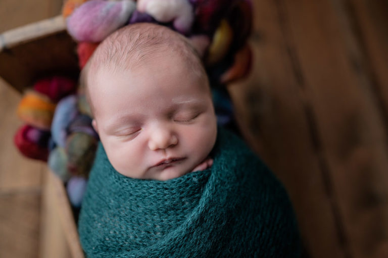 newborn green swaddle