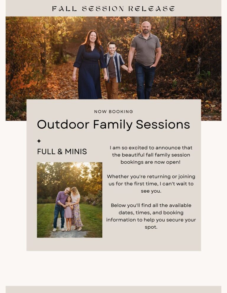 fall outdoor family sessions 